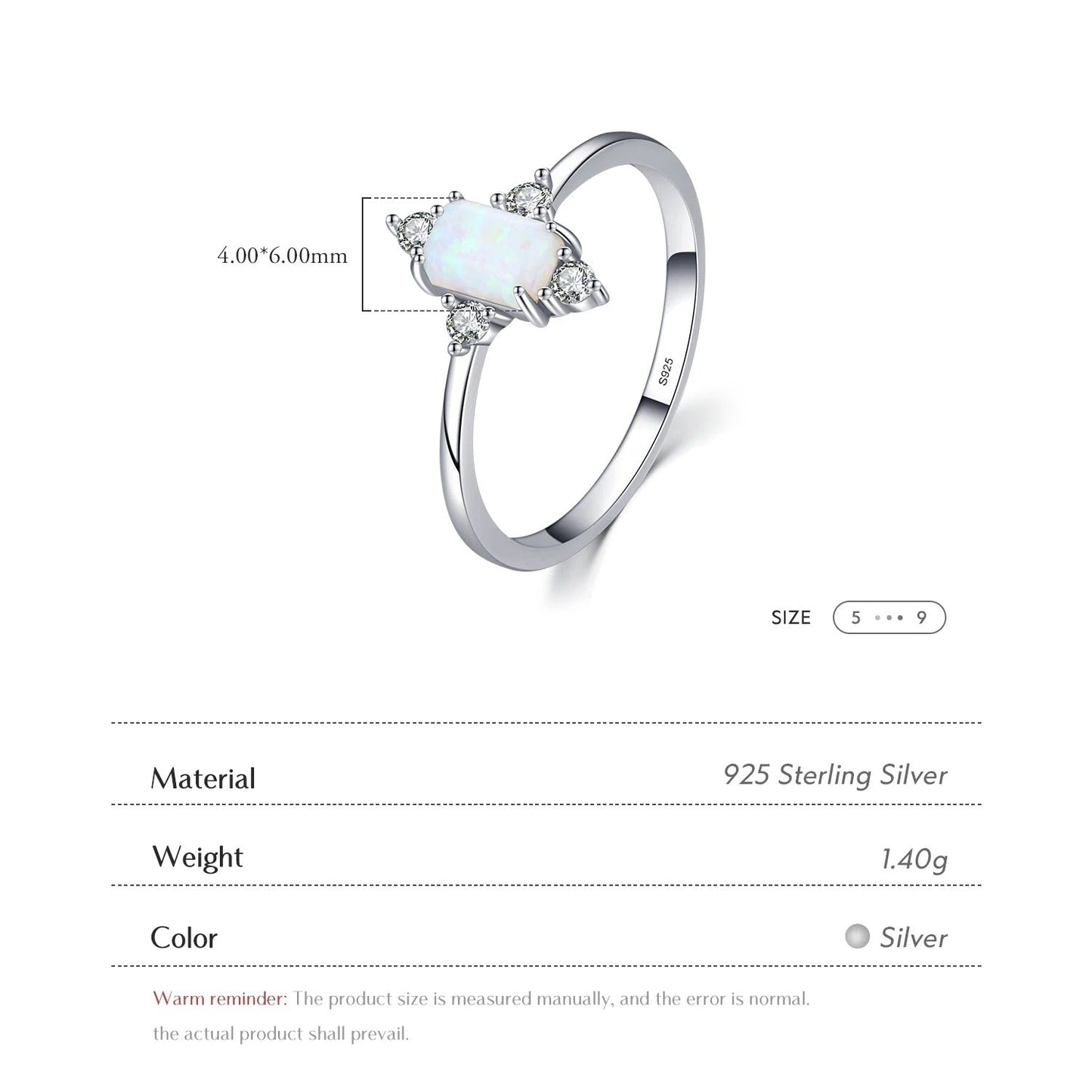Crown Opal Ring – 925 Sterling Silver Luxury Statement Ring