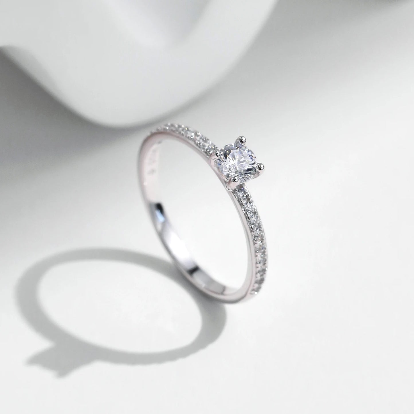 Square Moissanite Ring – D Colour VVS1 | 925 Sterling Silver