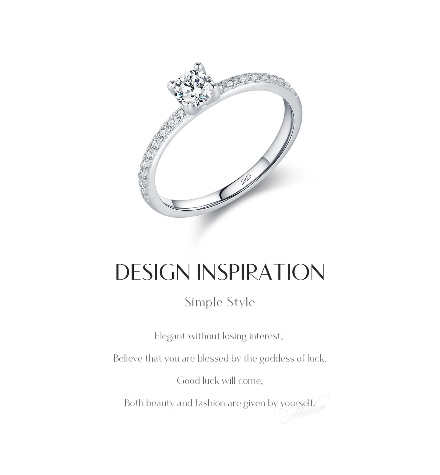 Square Moissanite Ring – D Colour VVS1 | 925 Sterling Silver