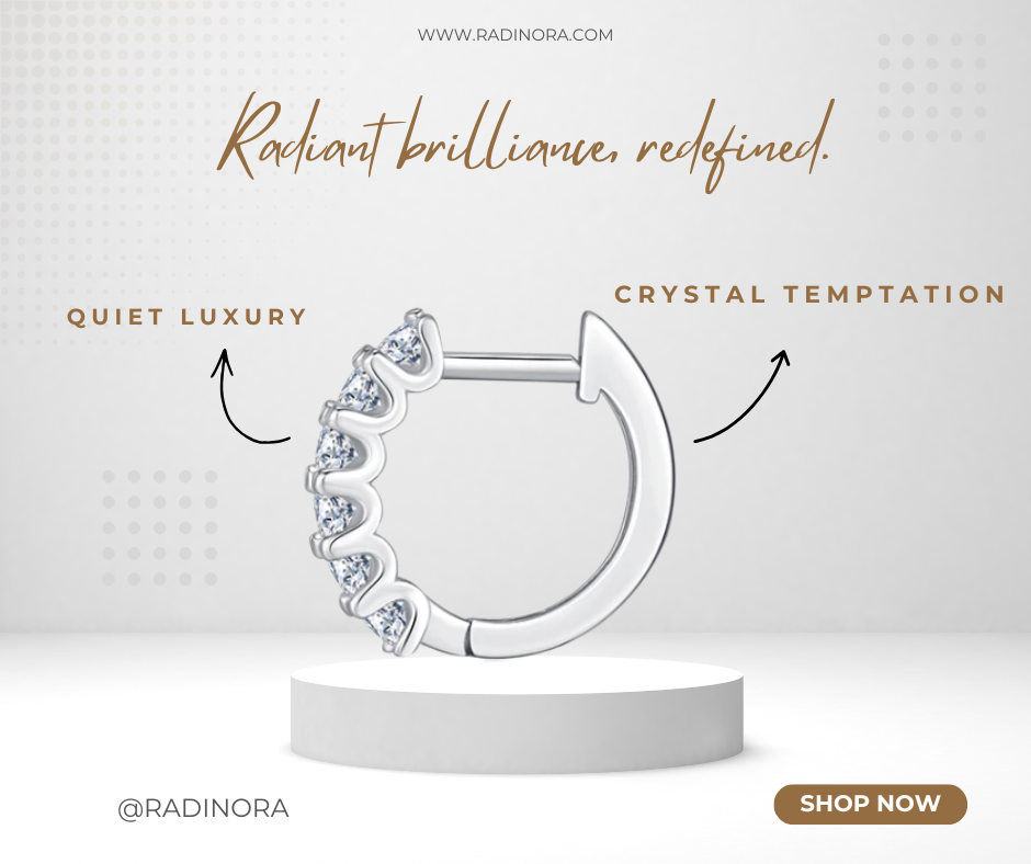 Moissanite Small Hoop Earrings – D Colour VVS1 | 925 Sterling Silver