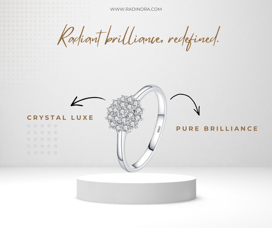 Platinum Plated CZ Ring – 925 Sterling Silver Wedding Band
