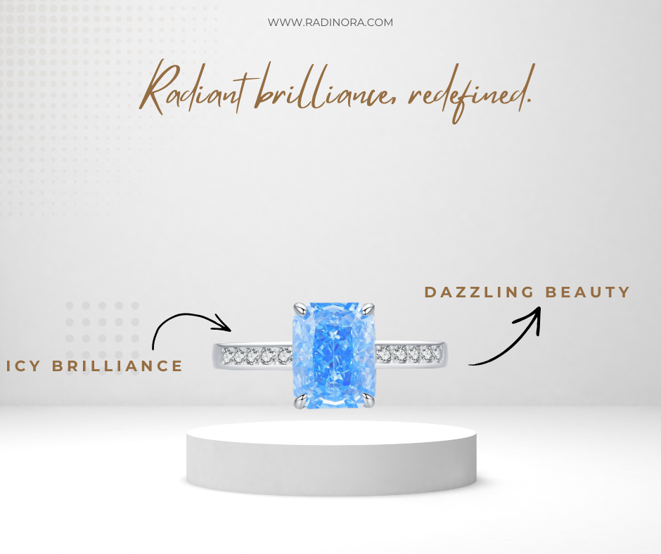 Crushed Ice Rectangle CZ Ring – 925 Sterling Silver Luxury Wedding Band