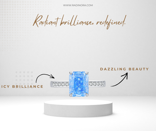 Crushed Ice Rectangle CZ Ring – 925 Sterling Silver Luxury Wedding Band