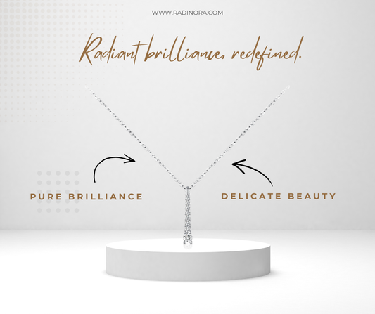 Minimalist Moissanite Necklace – 925 Sterling Silver D Colour Pendant Necklace