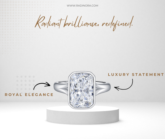 4.5CT Rectangle Moissanite Ring – D Colour VVS1 | 925 Sterling Silver Luxury Wedding Ring