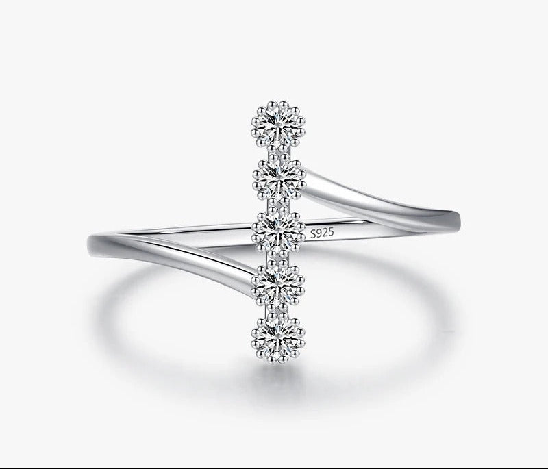 Delicate Bezel Set Zircon Ring – 925 Sterling Silver Engagement Ring