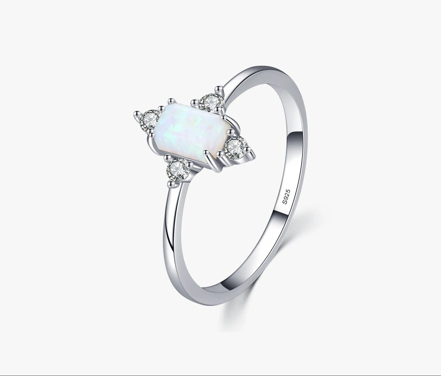 Crown Opal Ring – 925 Sterling Silver Luxury Statement Ring