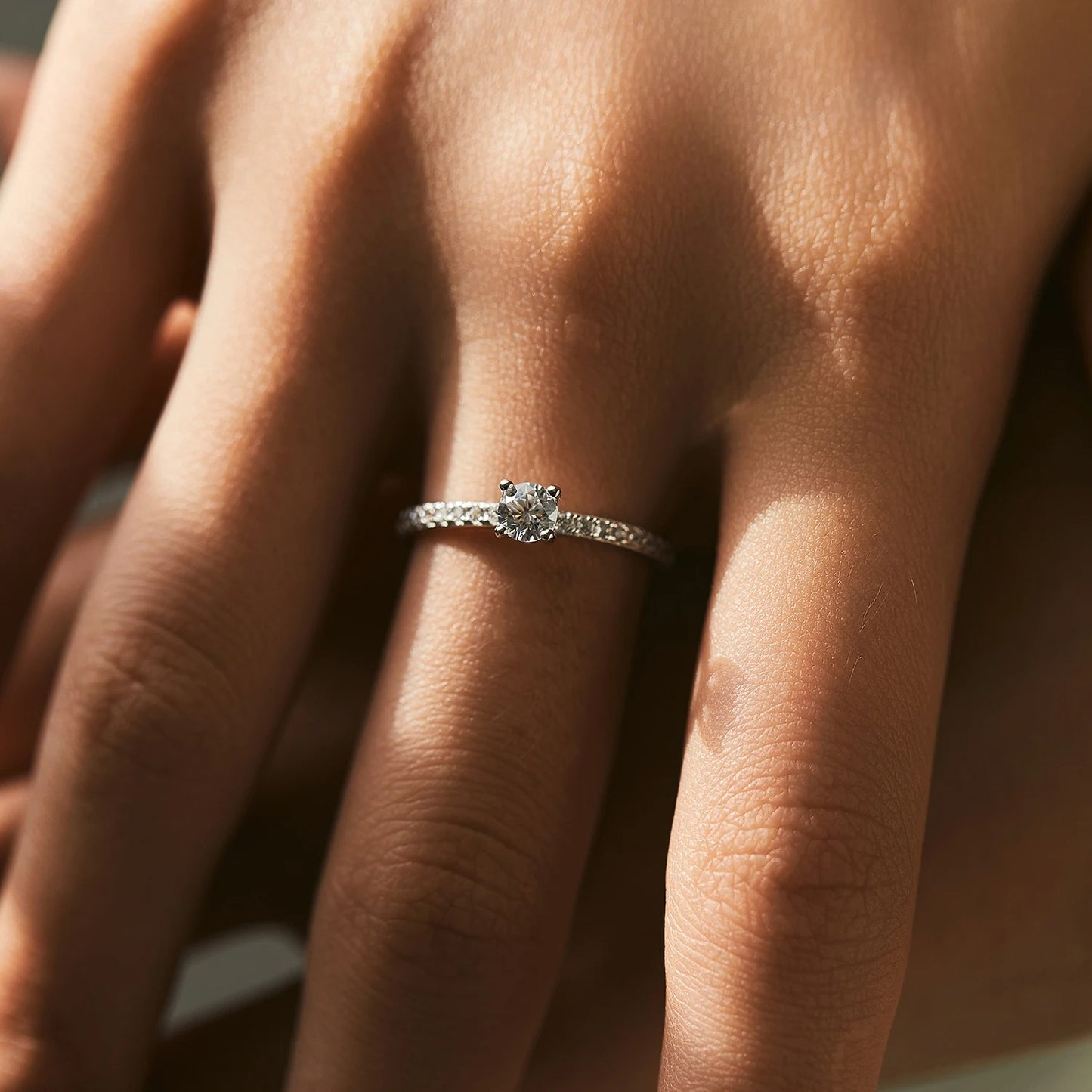 Square Moissanite Ring – D Colour VVS1 | 925 Sterling Silver