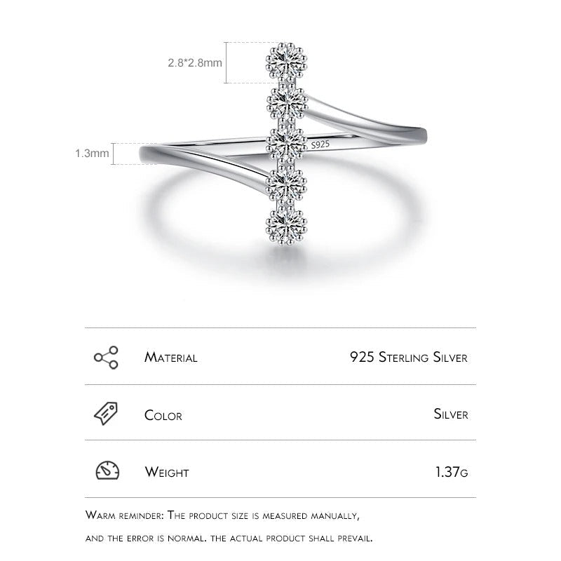 Delicate Bezel Set Zircon Ring – 925 Sterling Silver Engagement Ring