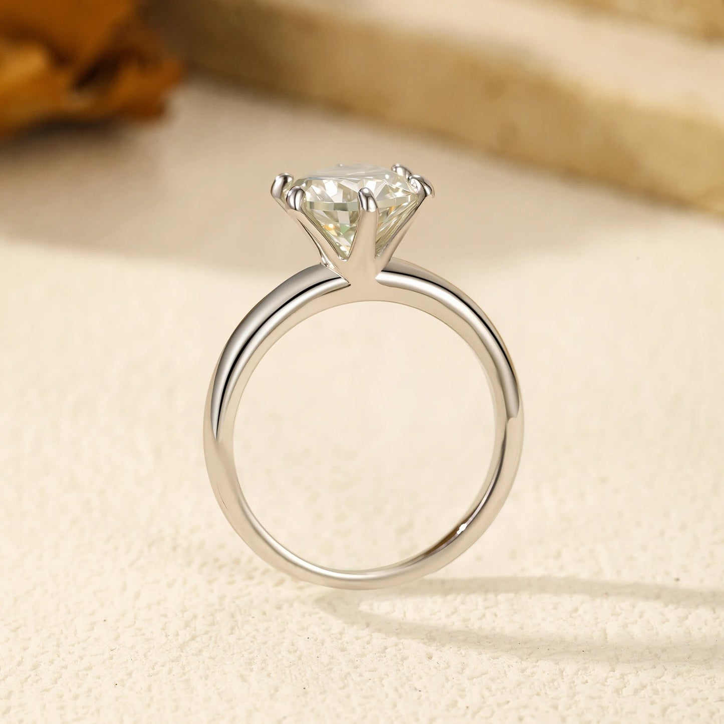 2CT Crown Moissanite Ring – D Colour VVS1 | 925 Sterling Silver
