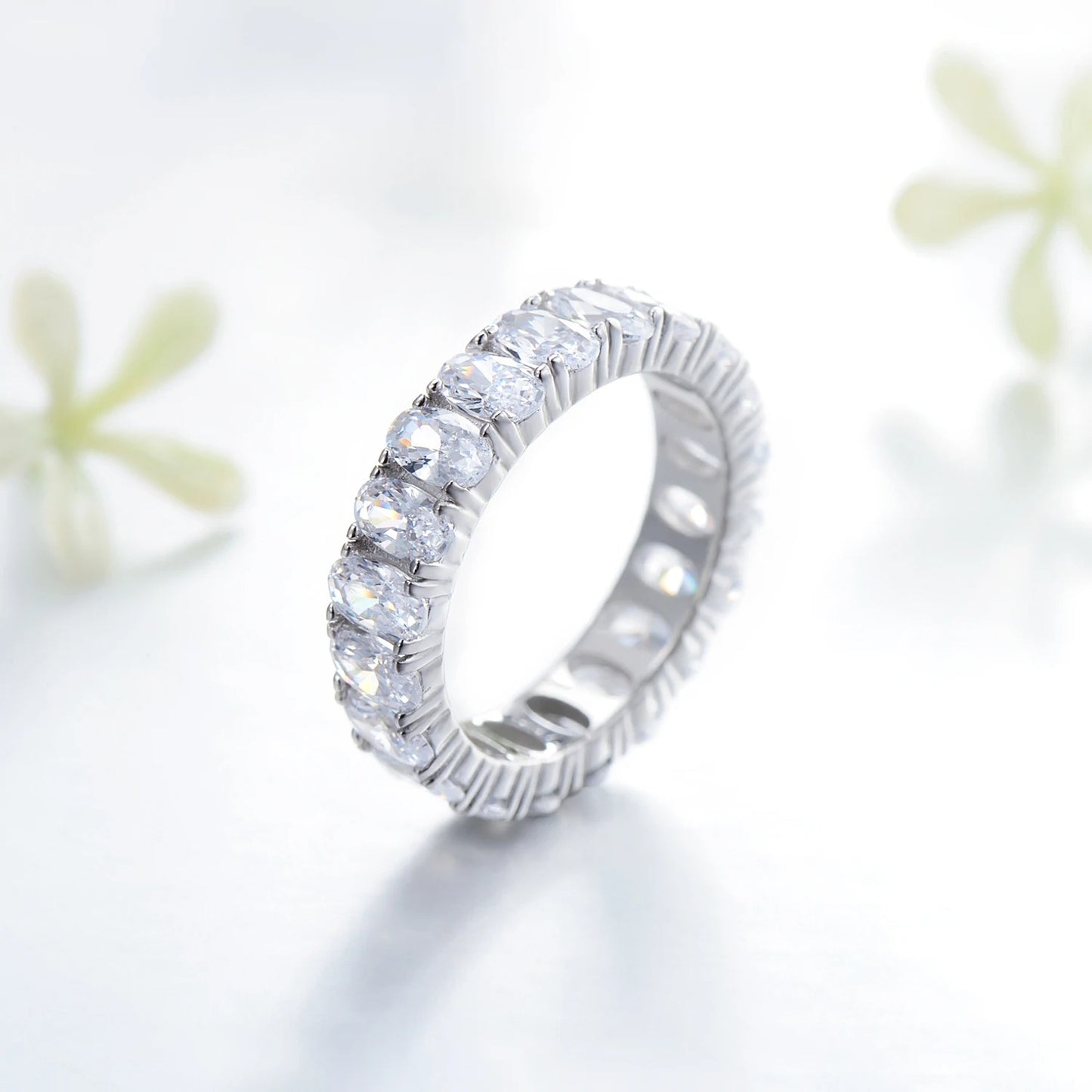 Oval Cut AAAAA CZ Ring – 925 Sterling Silver Luxury Engagement Ring