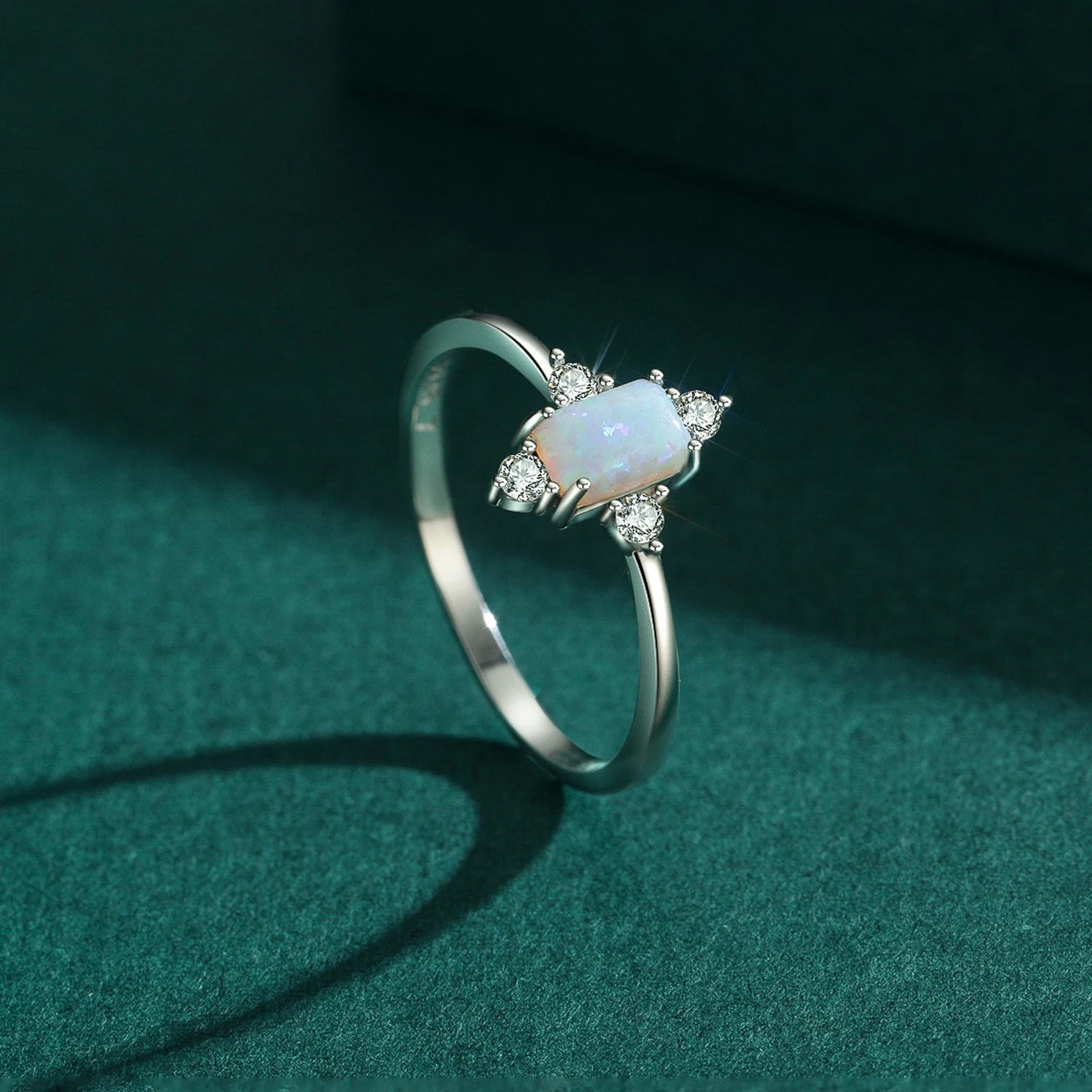 Crown Opal Ring – 925 Sterling Silver Luxury Statement Ring
