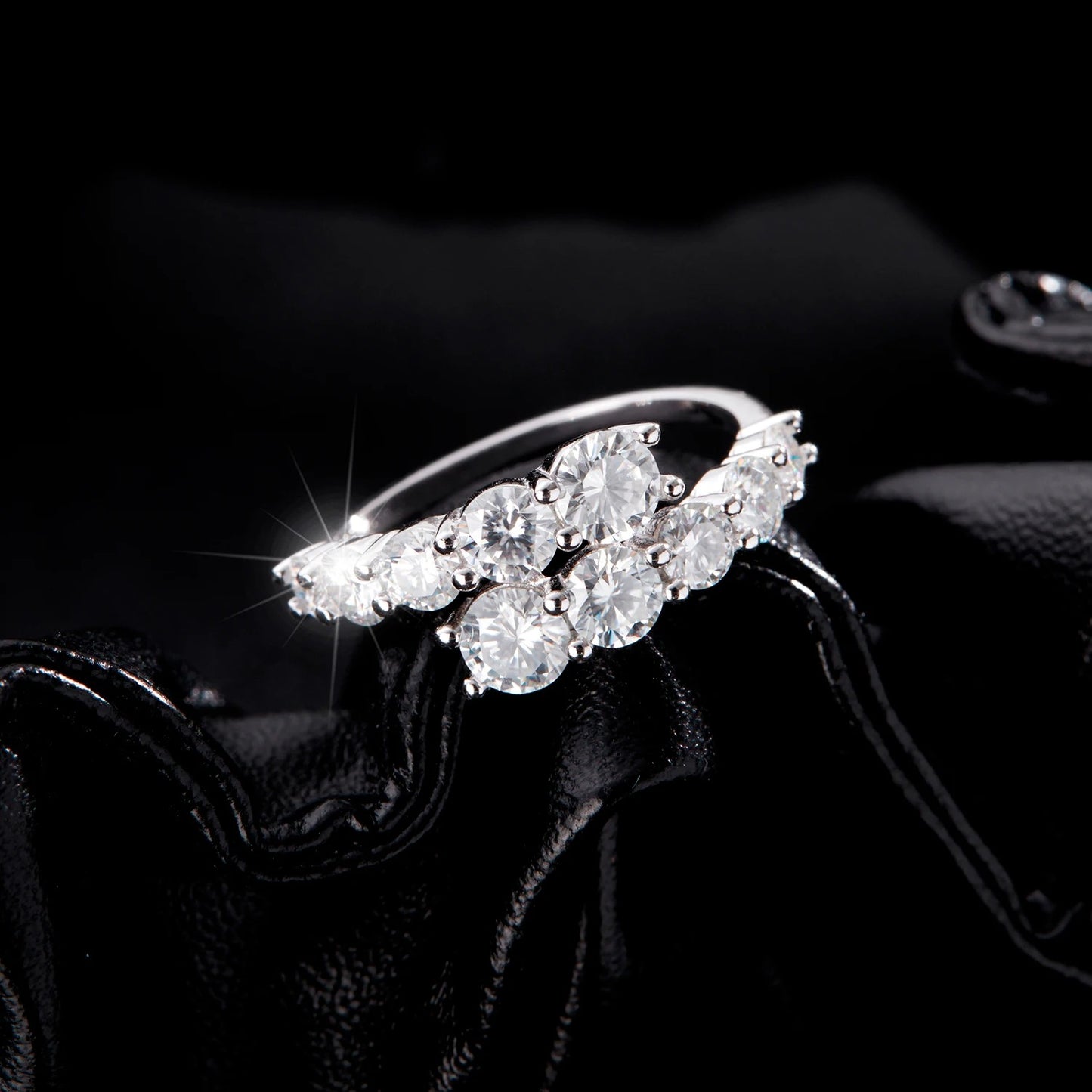 Round CZ Eternity Ring – 925 Sterling Silver Wedding Band
