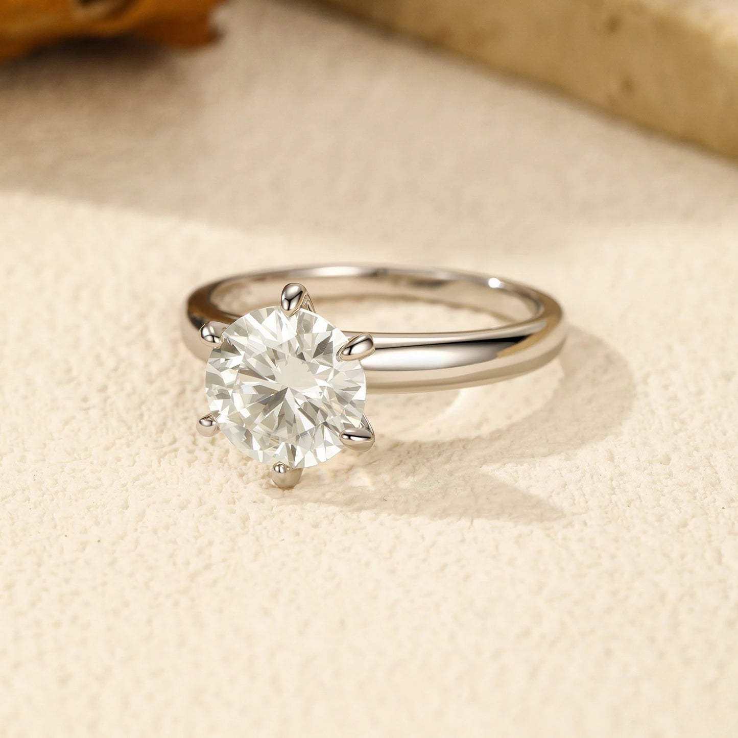 2CT Crown Moissanite Ring – D Colour VVS1 | 925 Sterling Silver
