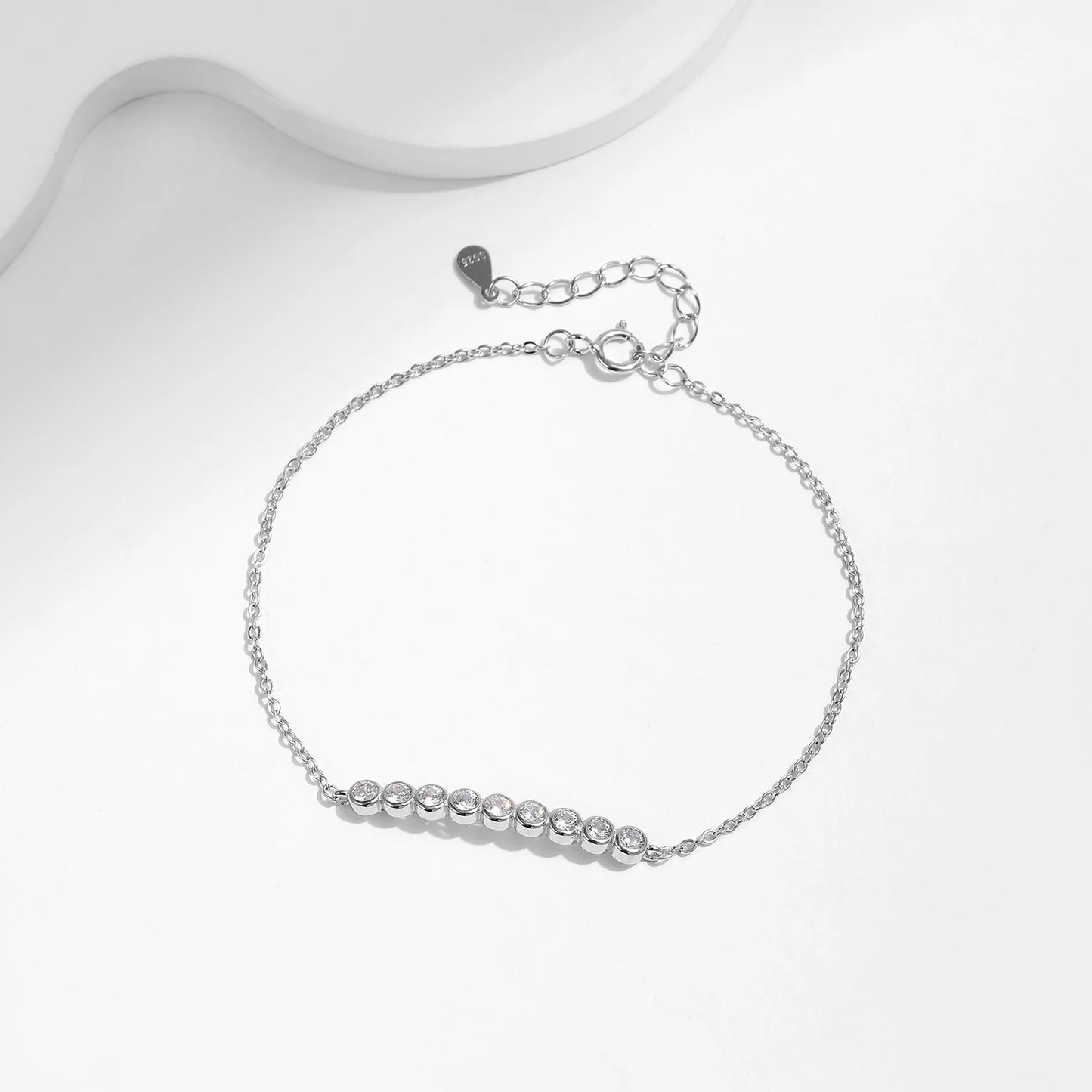 Moissanite Chain Bracelet – D Colour VVS1 | 925 Sterling Silver