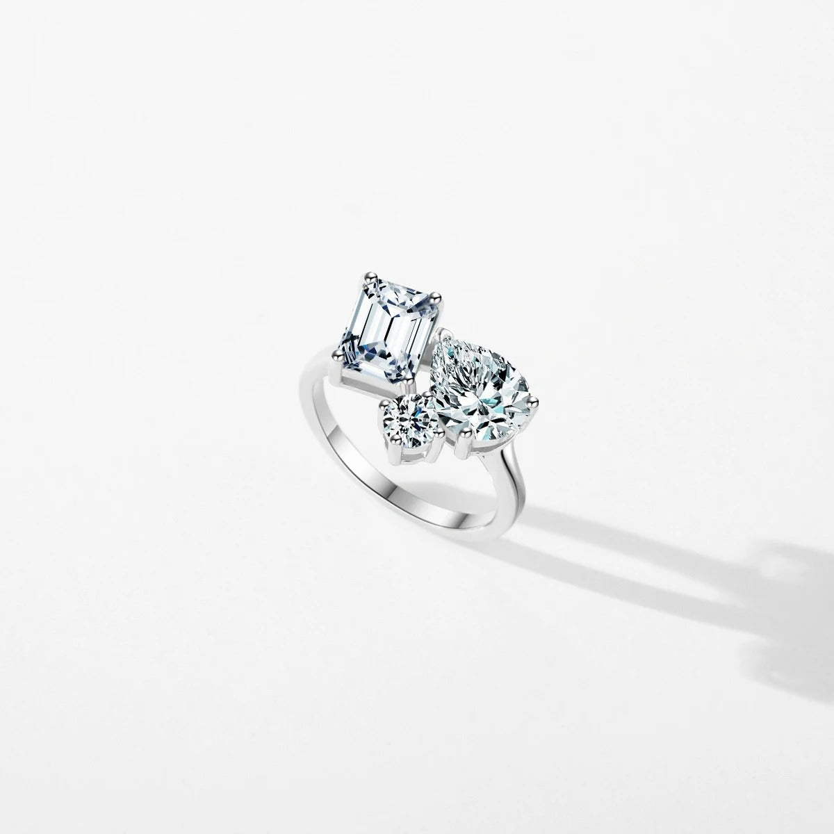 Emerald Cut CZ Ring – 925 Sterling Silver Luxury Wedding Band
