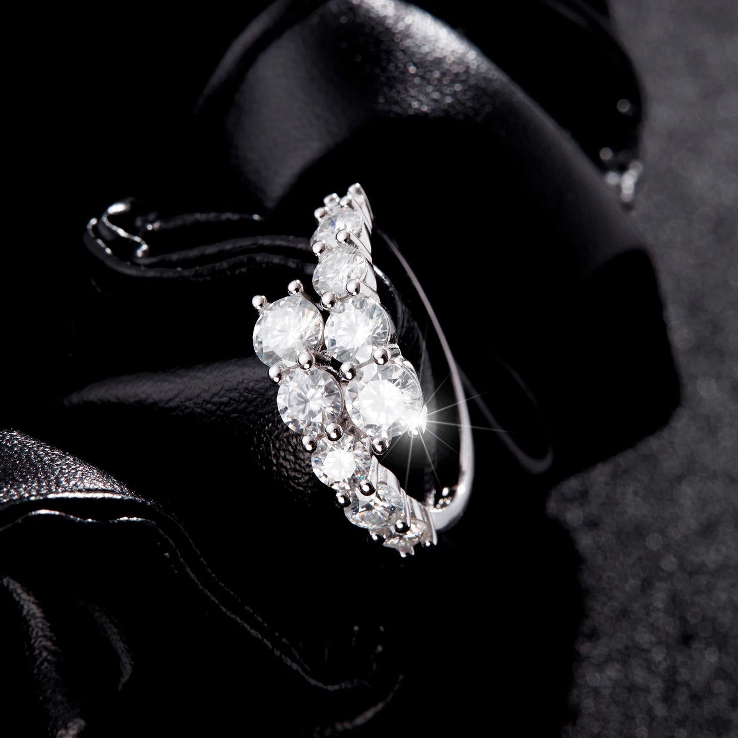Round CZ Eternity Ring – 925 Sterling Silver Wedding Band