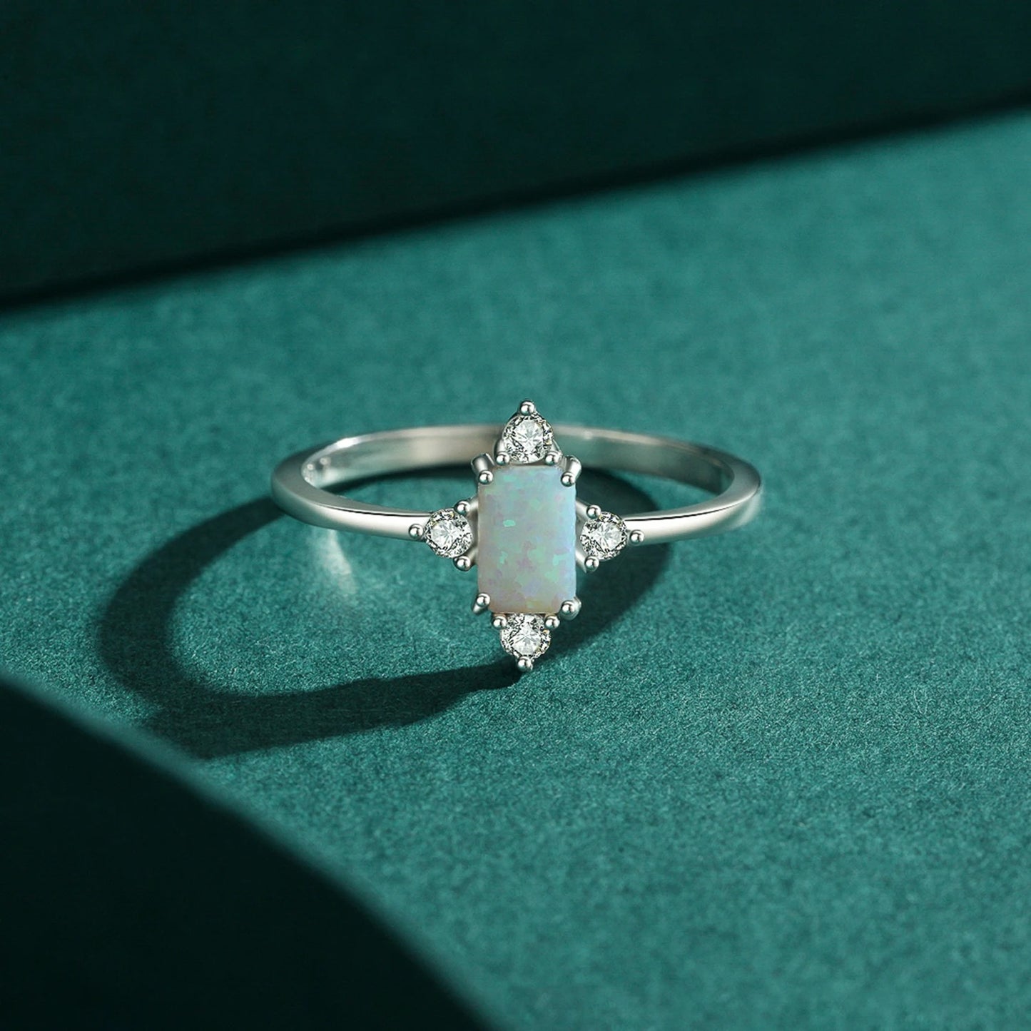 Crown Opal Ring – 925 Sterling Silver Luxury Statement Ring