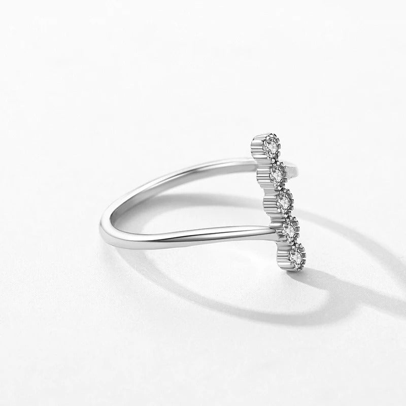 Delicate Bezel Set Zircon Ring – 925 Sterling Silver Engagement Ring