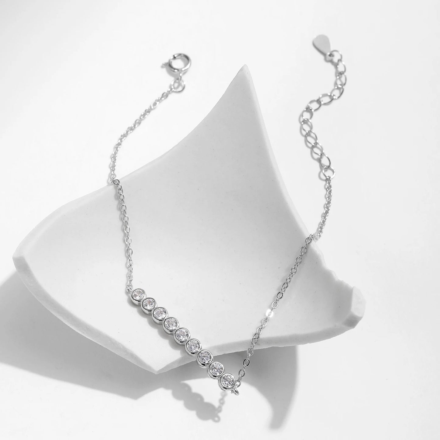 Moissanite Chain Bracelet – D Colour VVS1 | 925 Sterling Silver