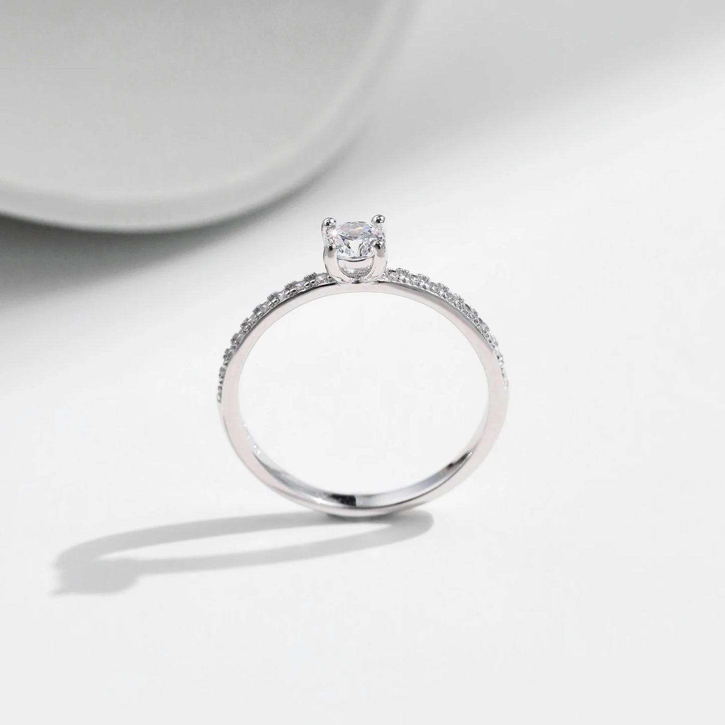 Square Moissanite Ring – D Colour VVS1 | 925 Sterling Silver