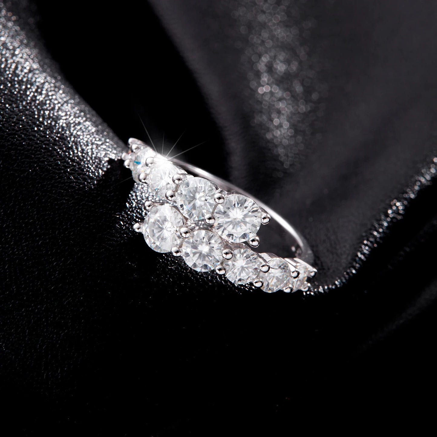 Round CZ Eternity Ring – 925 Sterling Silver Wedding Band